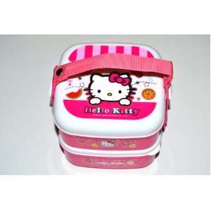  Hello Kitty Bento Lunch Box Set w/ Handle Kitchen 