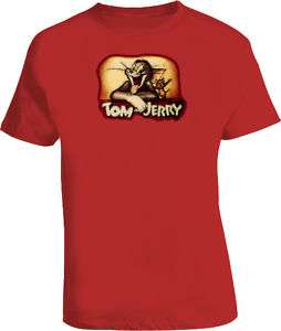 Tom and Jerry Cartoon Retro T Shirt  