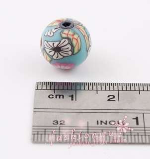 100 MixColor Handmade Polymer Clay Ball beads 12mm 1  