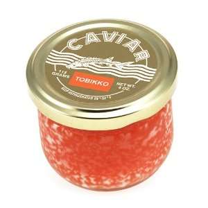 Markys Tobiko Orange, Capelin Sushi Caviar   4 oz  