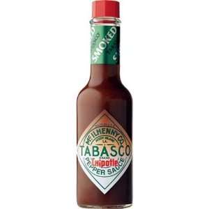 Tabasco, Sauce Pepper Chipotle, 5 Ounce (12 Pack)  Grocery 