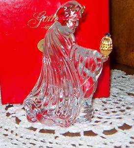 Gorham Crystal Nativity King Balthazar in Original Red Box Mint, King 