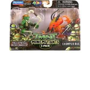  Tmnt Mini Mutants Michelangelo and Chomper Bug Toys 
