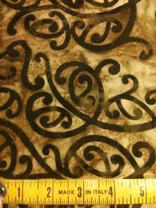Hoffman Fabrics Toast Brown & Beige Swirl Batik  