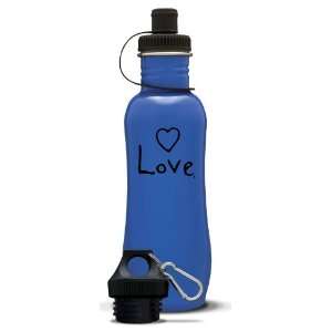 AffirmWater Blue 32oz I amLOVE Stainless Steel Water Bottle  