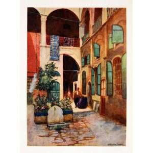  1906 Print Khan Caravanserai Carpet Warehouse Display 
