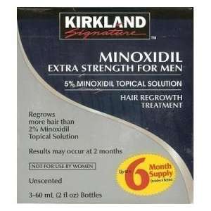  Minoxidil 5% Extra Strength Hair Regrowth for Men, 6 Month 