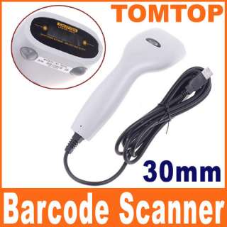 30mm Handheld Laser USB Barcode Scanner Bar Code Reader  