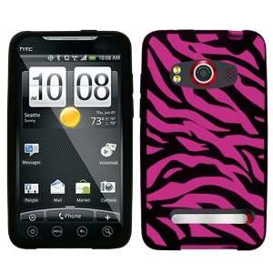  Hot Pink Zebra Laser Cut Skin Case for HTC EVO 4G Sprint 