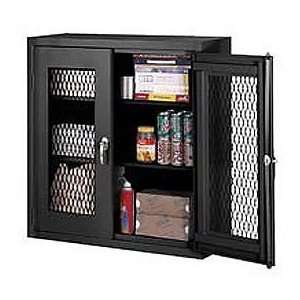  Expanded Metal Wall Mount Cabinet 30x12x30   Black