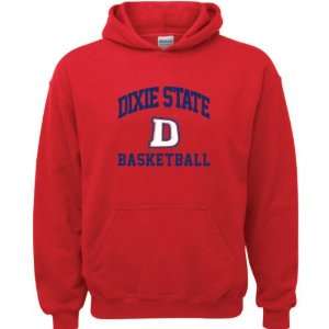 Dixie State Red Storm Red Youth Basketball Arch Hooded 