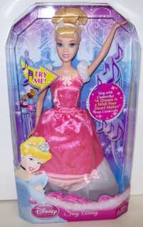 Disney Princess Cinderella Sing Along Barbie Doll NEW  