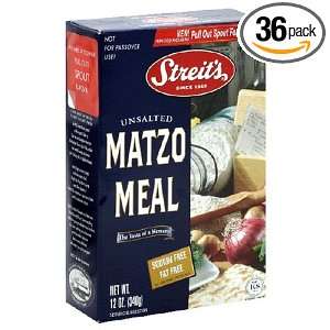 Streits Matzo Meal, 12 Ounce Boxes (pack Grocery & Gourmet Food
