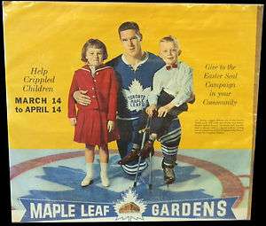 Circa 1960s Tim Horton Easter Seals Advertisement Maple Leafs HOF 