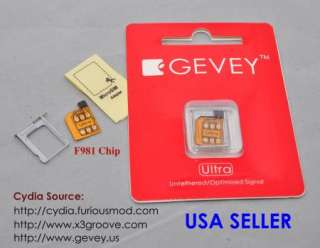 GEVEY Sim Ultra PRO UNLOCK SIM CARD FOR IOS 5 And 5.0.1  