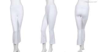 Solid Plain Capri Fold Over Yoga Pants (Good Quality) VARIOUS COLOR 