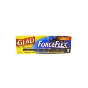   ForceFlex Large Trash 30 Gallon Quick Tie Black 15 Count (Pack of 12