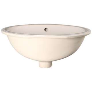 Undermount Porcelain Almond Vanity Bathroom Sink  