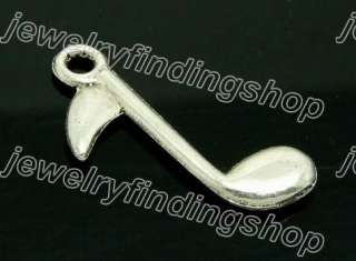Lots 90 Tibetan silver low musical note charms f0461_1  