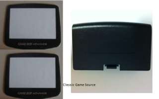 Game boy Advance Screen & 1 Black Battery Cover  