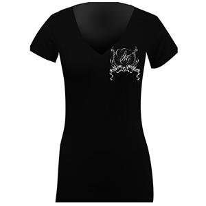  FMF Apparel Womens Big Wing Shirt   Small/Black 