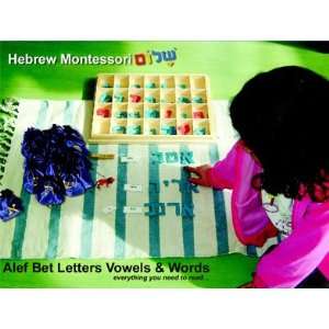  Hebrew Montessori Letters Vowels & Words Set Everything 
