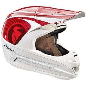  Thor Motocross Force Champion Helmet   Small/Red/White 