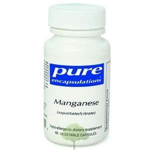  Pure Encapsulations   Manganese (aspartate/citrate) 60 