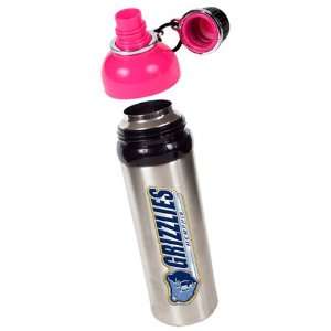 Memphis Grizzlies 24oz Bigmouth Stainless Steel Water Bottle (Pink Lid 