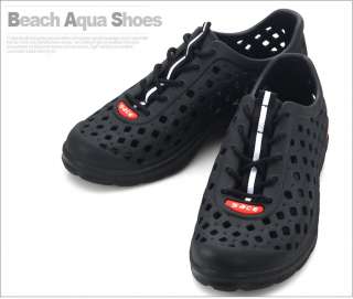 Mens Black Beach Water Aqua Swim Sports Shoes  