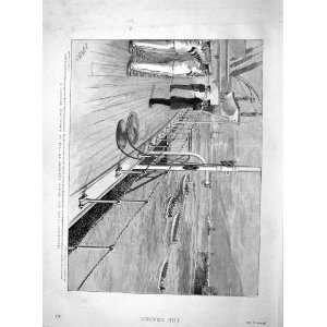  1895 Funeral Sea Ship Theseus Baron Tauchnitz Nicholls 