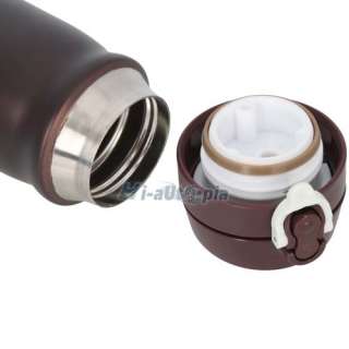   Wall Stainless Steel Water Bottle Vacuum Flask Thermos Brown  
