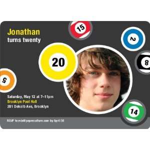  Pool and Billiards Themed Birthday Party Invitations 