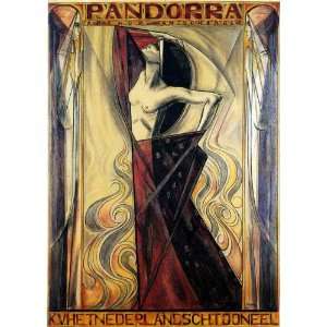  Jan Theodoor Toorop The Netherlands Pandorra 1919 Poster 