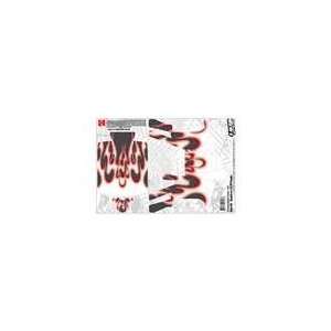  Upgrade RC Spektrum DX3R Tribal Flames Graphic Kit Red 