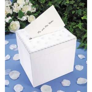  White Wedding Satin Card Box Victoria Lynn