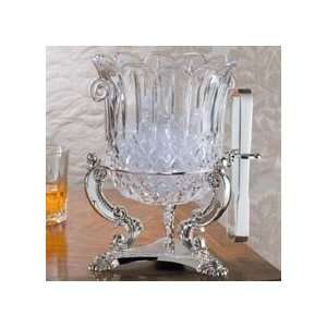  Godinger Ice Bucket with Baroque Stand 
