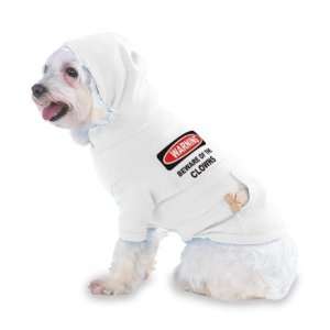 BEWARE OF THE CLOWNS Hooded (Hoody) T Shirt with pocket for your Dog 