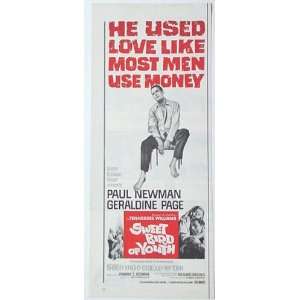  1962 Paul Newman Sweet Bird of Youth Movie Print Ad (Movie 