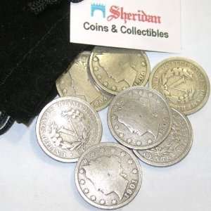   Liberty Head (Barber) Nickels   7 Coin Grab Bag 