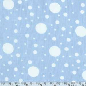  54 Wide Flamenco Polka Dots Cotton Blue/White Fabric By 