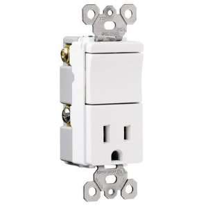 TradeMaster Decorator One Single Pole Switch, One Outlet and One Pilot 