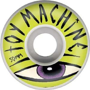  Toy Machine Sect Eye 50mm Lime Green Skate Wheels Sports 