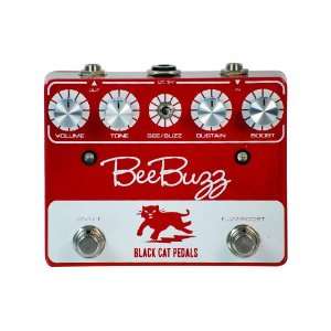 Black Cat Bee Buzz FX Pedal Red Musical Instruments