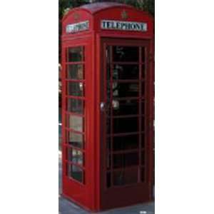  English Phone Booth 75 x 34 Print Stand Up Office 
