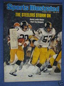 Sports Illustrated Rocky Bleier Steelers Bengals 1976  