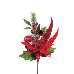 Club Pack of 12 Cameo Peacock Poinsettia Artificial Flower Christmas 