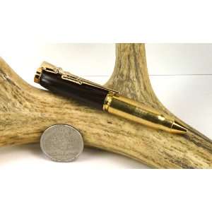  Black Walnut 7.62x39 Rifle Cartridge Pen With a Gold 