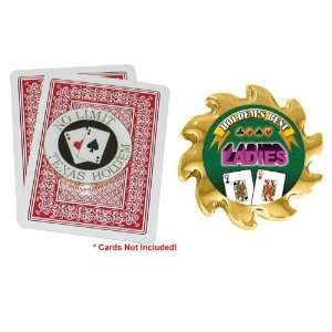  Ladies & No Limit Texas Holdem Spinner Poker Card Guard 