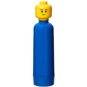  Lego Drinking Container Bottle Blue with Lego Head Cap 